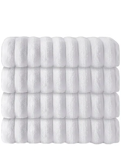 Depera Home Set Of 4 Vague Bath Towels In Multi