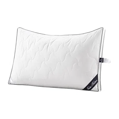 Depera Home Turkish Cotton Medium Density Bed Pillow In White