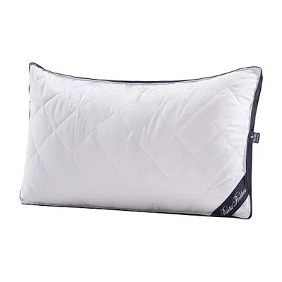 Depera Home Turkish Cotton Medium Density Bed Pillow In White