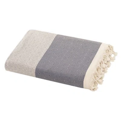 Depera Home Turkish Cotton Throw In Gray