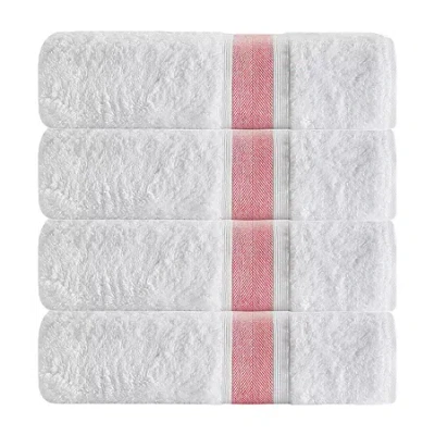 Depera Home Unique 4-pc. Quick Dry Bath Towel Set In White
