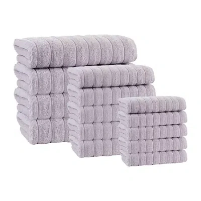 Depera Home Vague 16-pc. Quick Dry Bath Towel Set In Silver
