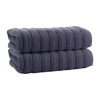 Depera Home Vague 2-pc. Bath Sheet In Blue