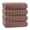 Depera Home Vague 4-pc. Quick Dry Bath Towel Set In Brown