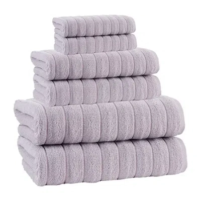 Depera Home Vague 6-pc. Quick Dry Bath Towel Set In Pink