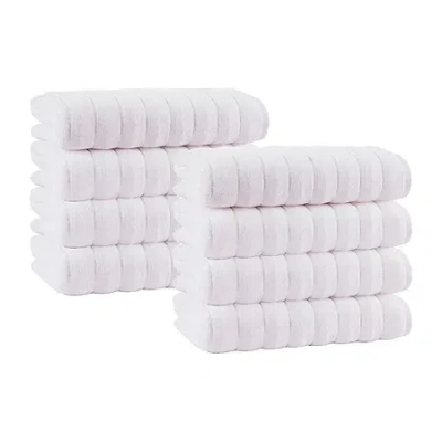 Depera Home Vague 8-pc. Quick Dry Washcloth In White