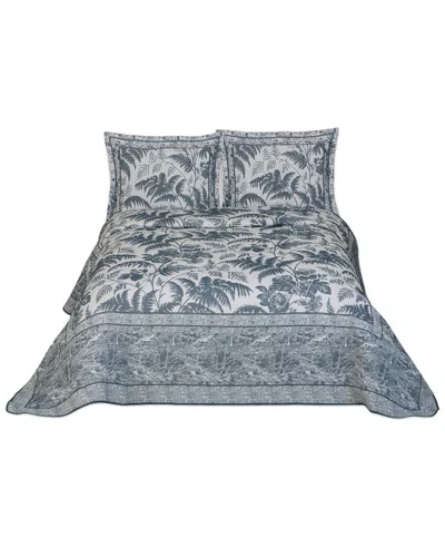 Depera Home Veranova Home Palm City Bedspread Set In Grey