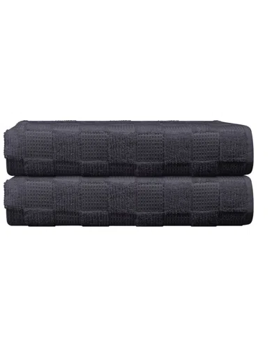 DEPERA HOME DEPERA HOME WAFFLE TERRY SET OF 2 TURKISH BATH MATS