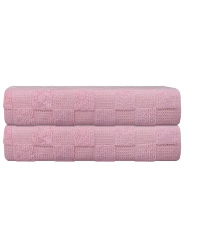 DEPERA HOME DEPERA HOME WAFFLE TERRY SET OF 2 TURKISH BATH MATS