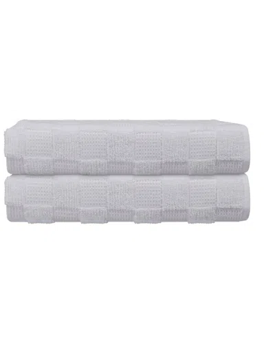 DEPERA HOME DEPERA HOME WAFFLE TERRY SET OF 2 TURKISH BATH MATS
