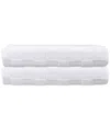 Depera Home Waffle Terry Set Of 2 Turkish Bath Sheets In White