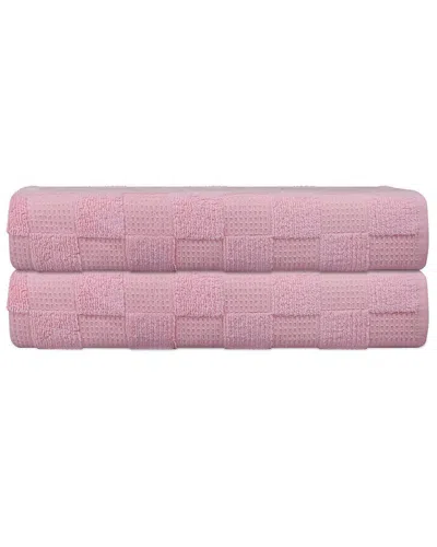 DEPERA HOME DEPERA HOME WAFFLE TERRY SET OF 2 TURKISH BATH TOWELS