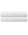 Depera Home Waffle Terry Set Of 2 Turkish Bath Towels In White