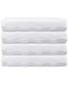 Depera Home Waffle Terry Set Of 4 Turkish Bath Towels In White
