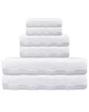 Depera Home Waffle Terry Set Of 6 Turkish Towels In White