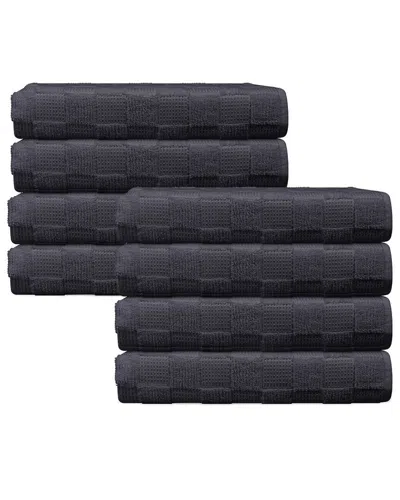 DEPERA HOME DEPERA HOME WAFFLE TERRY SET OF 8 TURKISH HAND TOWELS