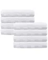 Depera Home Waffle Terry Set Of 8 Turkish Hand Towels In White