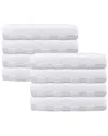 Depera Home Waffle Terry Set Of 8 Turkish Wash Towels In White