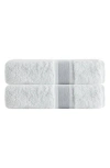 Depera Unique 2-piece Turkish Cotton Bath Towels In Gray