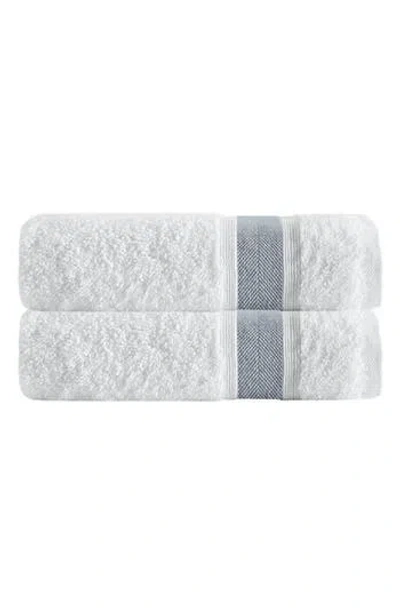 Depera Unique 2-piece Turkish Cotton Bath Towels In White