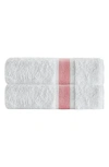 Depera Unique 2-piece Turkish Cotton Bath Towels In White