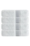 Depera Unique 4-piece Turkish Cotton Bath Towels In Gray