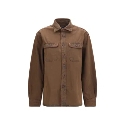 Deperlu Brown Denim Shirt