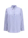 Deperlu Multicolor Cotton Pattern Shirt In Blue