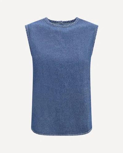Deperlu Cotton Top In Blue