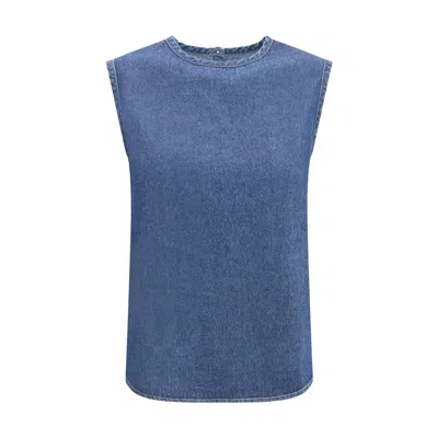Deperlu Cotton Top In Blue