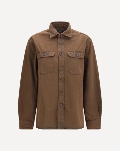 Deperlu Denim Shirt In Brown