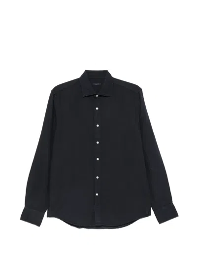 Deperlu Flynn Button-up Shirt In Blue