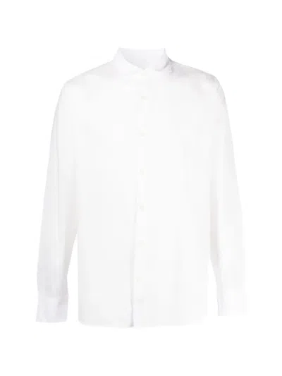 Deperlu Leon Button-up Linen Shirt In White