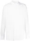 Deperlu Classic Collar Button-up Shirt With Asymmetric Hem In Pattern