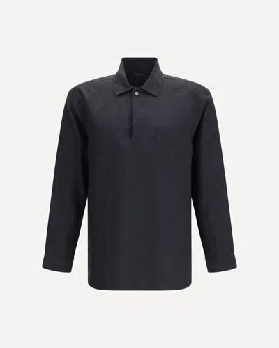 Deperlu Linen Shirt In Black
