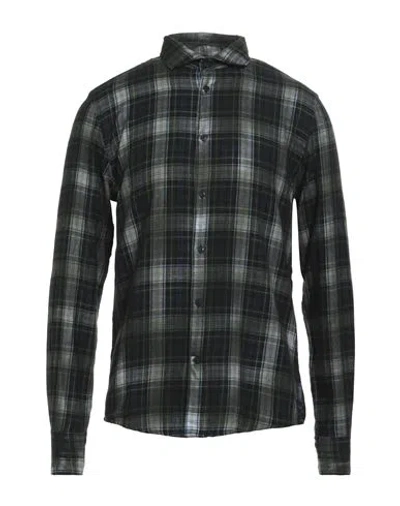 Deperlu Man Shirt Dark Green Size Xxl Cotton