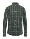 Deperlu Man Shirt Dark Green Size M Cotton In Green