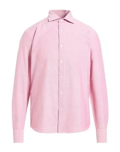 Deperlu Man Shirt Red Size Xxl Cotton In Pink