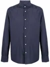 Deperlu Navy Blue Solid Shirts In Navy Blue
