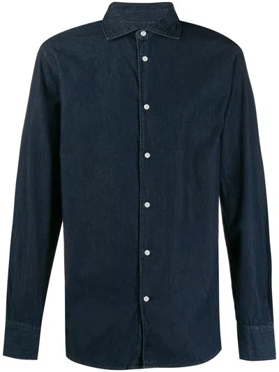 Deperlu Nelson Denim Shirt In Blue