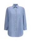 Deperlu Oversized Shirt In Blue