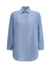 Deperlu Oversized Shirt In Blue