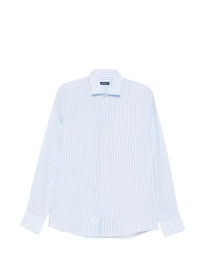Deperlu Wally Striped Long-sleeve Shirt In Blue