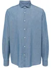 Deperlu Warren Chambray Shirt In Blue