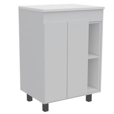 Depot E-shop 24" Meka Vanity White (2c) Blanco Nevado