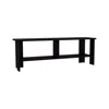 Depot E-shop Alderton Tv Stand, 2 Shelves, Black Wengue In Black