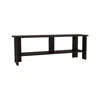 Depot E-shop Alderton Tv Stand, 2 Shelves, Dark Oak In Black