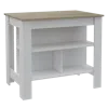 DEPOT E-SHOP ANTIBACTERIAL DELOS KITCHEN ISLAND WHITE-LIGHT OAK