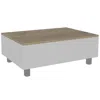 Depot E-shop Aran Lift Top Coffee Table White In Gray