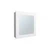 Depot E-shop Asheboro Medicine Cabinet With 2 Shelves, 1 Door, And 1 Mirror, White In White